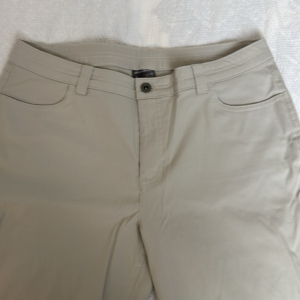 Eddie Bauer Hiking Pants Women's 14 Tan Stretch - Picture 2 of 4